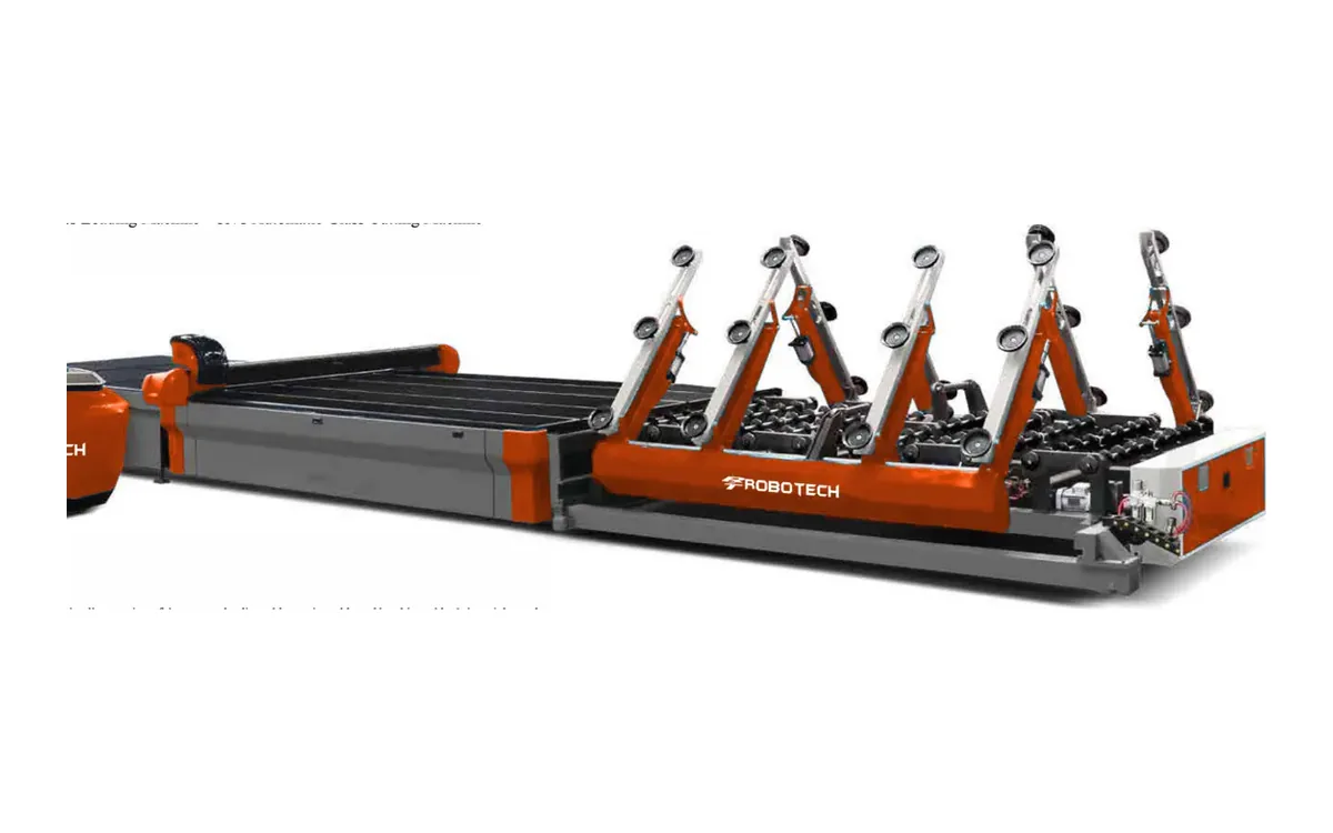 خط قص زجاج آلي CNC من روبوتك