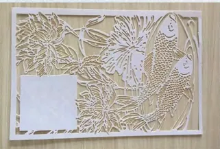 لوحة ورق مقصوصة بالتفصيل